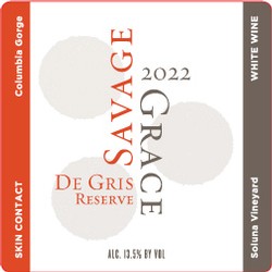 2022 De Gris Orange Reserve, Soluna