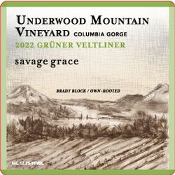2022 Grüner Veltliner, Underwood Mountain Vineyard